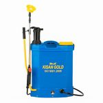 RAIJA 2-in-1 Battery Sprayer Pump – 18 L Manual & Battery Operated Agriculture Garden Sprayer with 12V 8Ah Battery, Adjustable Nozzle, Padded Straps - with 1 Month Warranty