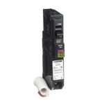 Schneider Electric - Mini Circuit Breaker, Qo, 15A, 1 Pole, 120Vac, 10kA, Plug-In Mounting Connection, Arc-Fault & Ground Fault Type, Pigtail