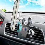 MCCHJoy UMount Magnetic Pop Socket Car Mount - Phone Pop Socket Holder for Car - Popsocket Mount Holder - Compatible with MagSafe for AC Vent Clip - 360 Rotation Ultra Stability