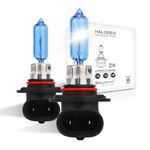 Sinoaprcel 9005/HB3 Halogen High Beam Headlight,270% Brighter 5000K White Replacement for Standard 65W Bulb,Pack of 2