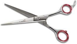 Laazar 7.5” Straight Grooming Shears for Dogs and Cats with Storage Case| Sharp Pet Groomer Scissors | Premium Stainless Steel | Hair Grooming Tools and Supplies for Pets