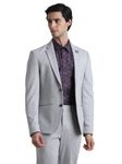 Jack & Jones Men's Single Breasted Blazer Slim Casual 12220186-Light Grey Melange_Light