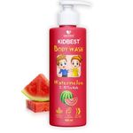 HealthBest Kid's Top to Toe Body Wash 500ml - Watermelon Scent - Tear-Free, Anti-Bacterial, Paraben & SLS-Free - Gentle for Normal, Sensitive & Dry Skin - Baby, Toddler & Child Body Wash