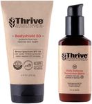 Thrive Natural Care Moisturizing Mineral Face Sunscreen SPF 30 & Water Resistant Reef Safe Body Sunscreen SPF 50 Bundle - Broad Spectrum Zinc Oxide Sunblock, Vegan