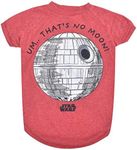 Star Wars for Pets That's No Moon Dog Tee | Star Wars Dog Shirt for Large Dogs | Size Large | Soft, Cute, and Comfortable Dog Clothing and Apparel, Cute Dog Clothes