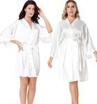 EPLAZA Women Silky Satin Robe Weddi