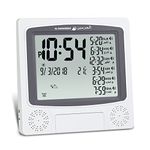 AL-HARAMEEN,Azan Clock,Prayer Times Table Clock,Muslim Digital Alarm,HA-4010 (Gray)