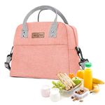 Lunch Bag Insulated Lunch Tote Bag with Adjustable Strap Lunch Bags for Women/Kids Leakproof Lunch Bags Thermal Cooler Bag Lunch Box for School Work Picnic(Pink)