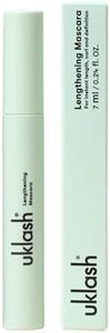 UKLASH Lengthening Mascara (Mascara) - Black, Extra-Black Pigmented, Water-Resistant, Vegan-Friendly, Paraben-Free, Cruelty-Free, Lengthening Formula with Double-Sided Silicone Wand