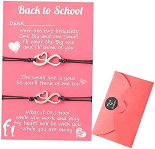 HUASAI First Day of School Bracelets Back to School Bracelets Back to School Gifts Mommy and Me Bracelets