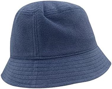KANUT SPORTS Terry Kids Bucket Sun Hat with Wide Brim for Boys Girls Summer Sun Protection Hat (Hydrangia)