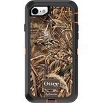 OtterBox Defender Series Case for iPhone SE (3rd & 2nd Gen) & iPhone 8/7 (Only - Not Plus) - Case Only - Non-Retail Packaging - Realtree Max 5HD (Blaze Orange/Black/Max 5 Design)