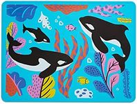 Munchkin WildLove Reversible Silicone Placemat for Kids, 1pk, Orca