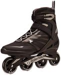 Rollerblade Zetrablade Men's Adult Fitness Inline Skate, Black and Silver, Performance Inline Skates, 12 UK