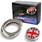 (1) Classic Red/Blue UK Union Jack Design Engine Start Push Start Cap Cover For 2nd Gen MINI Cooper