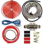 Welugnal Car Amplifier Wiring Kit - 8 Gauge Complete Amp Kit Amplifier Installation Wiring Wire Kit,Includes Power, Ground, Remote Cable, RCA Cable,Speaker Wire, Split Loom Tubing and Fuse Holder