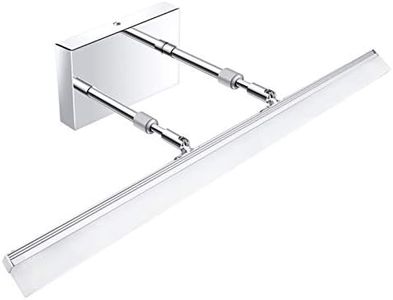 60cm Dimmable LED Vanity Lights Adjustable Bathroom Light Fixtures Over Mirror Cabinets Chrome Modern Vanity Lighting(White Light)