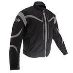 Joe Rocket Men's Crossfire Jacket (Black/Grey, LG)