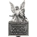 Cathedral Art (Abbey & CA Gift) Silver Guardian Angel Sun Visor Clip, One Size