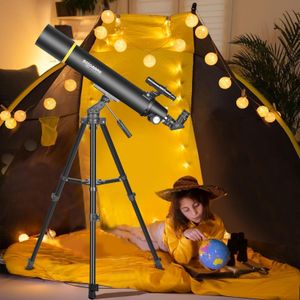 Portable 80mm Refractor Telescope – Compact Travel Scope