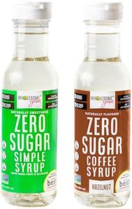 Wholesome Yum Zero Sugar Coffee Syrup (Keto Coffee Syrup) - Sugar Free Vanilla & Hazelnut With Monk Fruit & Allulose - For Hot & Cold Drinks - Natural Sweetener & Flavor, Low Carb (12 fl oz, 2 Pack)