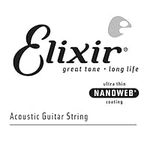 Elixir Strings Acoustic Guitar String NANOWEB Coating, 059