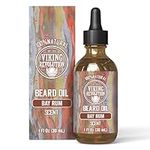 Viking Revolution - Beard Oil - All Natural Beard Oil Men with Argan Oil & Jojoba Oil - Softens, Smooths & Strengthens - Beard Conditioner - Gifts For Men - Bay Rum - 30 ml