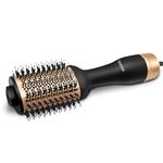 AGARO HV2179 1200 Watts Professional Volumizer Hair Dryer, 24K Gold Styling Surface, Activated Charcoal Bristles, Ceramic Tourmaline Coating Brush Head, One Step Styler, Hot Air Blow Brush for Women