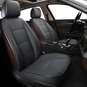 EDEALYN 1 Pack Luxury Automotive Seat Cover Water Proof PU Leather Front Car Seat Cover Protectors Seat Cover Universal Fit 95% Vehicles