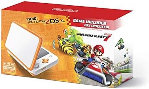 New Nintendo 2DS XL Handheld Game Console - Orange + White With Mario Kart 7 Pre-installed - Nintendo 2DS