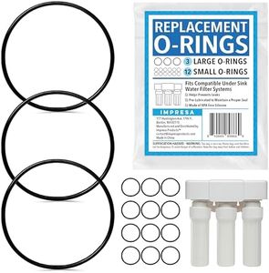 [15 Piece Variety Pack] Impresa O Ring Set for Claryum Aquasana Under Sink Water Filter - Impresa O Ring Kit for Aquasana Water Filter Replacement - Water Filter System Parts for Under Sink Filter