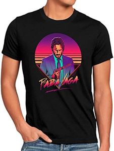 CottonCloud Baba Yaga T-Shirt Homme Wick Action Movie Keanu, Taille:L