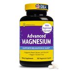 InnovixLabs Advanced Magnesium Highly Bioavailable Bisglycinate and Malate Formula, 150 Vegetarian Capsules. 200 mg Magnesium Per Serving