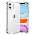 Case for iPhone 11 6.1-Inch, Gueche Crystal Clear Shockproof Phone Cover, Soft TPU Protective Ultra Thin Slim Fit, Smartphone Case for iPhone 11 Cell Phone Cases-Transparent