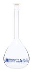 EISCO Volumetric Flask, 2000Ml - ASTM, Class A - Polypropylene Stopper - Borosilicate 3.3 Glass - Eisco Labs