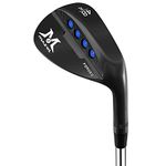 MAZEL Individual Right Handed Golf Sand Wedge 48,50,52,54,56,58,60 Degrees CNC Milled Face & Wider Sole, Get More Spin and Easier Stroke (Black Single Wedge, 48 Degrees)