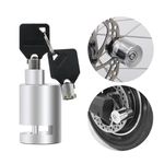 SPOTVIEW Disc Lock for Bike - Pack of 1 | Anti Theft Disc Key Lock | Heady Duty Stainless Steel | Keyless Locking | Waterproof | Rust- Resistant | Dust-Proo