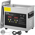 VEVOR 3L Upgraded Ultrasonic Cleaner Professional Digital Lab Ultrasonic Parts Cleaner with Heater Timer for Jewelry Glasses Cleaning(200W Heater,120W Ultrasonic)