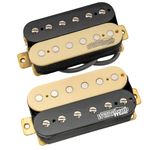 Wilkinson WOHZB Ceramic Overwound Open Style Humbucker Pickups Set for Electric Guitar, Zebra