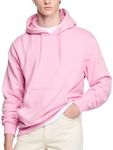 Zukela Pink Big and Tall Hoodies For Men Plain Fleece Mens Oversized Sweater Hoodie Sweatshirt Comfort Athletic Long Sleeve Pullover Hooded Shirts Medium