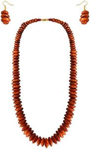 Varmohey Women's Royal Handicrafts Handcrafted Wooden Necklace With Earrings (Fashion Jewellery)