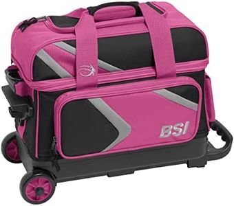 BSI Dash Double Roller Bowling Bag Pink/Black/Gray