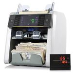 KOLIBRI Money Counter Machine, Signature Bank-Grade Mixed Denomination | 2-Pocket Cash Counter Machine, Currency Discriminator | 3-Year Manufacturer's Warranty | 2 CIS UV/MG IR/MT SN/DV IRT