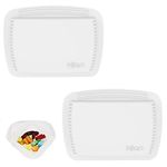 2 Pieces Small Pill Case Reusable Pocket Pill Case Portable Open Pill Pouch Silicone Small Pill Box for Organizing Medication, Pills, Vitamins, and Tablets for Travel (White)