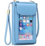 FALAN MULE Small Cell Phone Crossbody Bag Purse for Women, PU Leather Wallet Purse