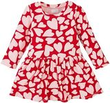 Mud Pie Baby Girls Children's Heart T-Shirt Dress Red