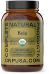 Raw Sea Kelp Powder Supplement - 600mg Capsules 100 Pills Powdered Raw Seaweed & Thyroid Support Supplement