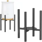 Keenray Metal Adjustable Stand for Towel Warmers, Heavy Duty Stand with Trays to Fit Different Sized Towel Warmers(8’’-15’’), Ideal Stand Accessories for Bathroom, Black