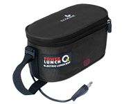 Ecoline Q4, Electric Lunch Box -Capacity 1400 ml Black, Pvc Fabric.