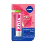 NIVEA Watermelon Shine 4.8g Lip Balm|24 H Melt in Moisture Formula|Natural Oils|Glossy Finish,4.8 g (Pack of 1)